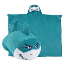 Comfy Critters Stuffed Animal Blanket  Shark  Kids Huggable Pillow and Blanket Perfect for Pretend Play, Travel, nap time.