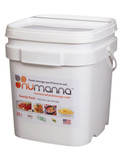 NuManna INT-NMFP 144 Meals, Emergency Survival Food Storage Kit, Separate Rations, in a Bucket, 25 Plus Year Shelf Life, GMO-Free