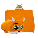 Comfy Critters Stuffed Animal Blanket  Fox  Kids Huggable Pillow and Blanket Perfect for Pretend Play, Travel, nap time.