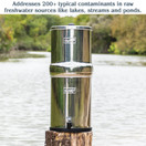 Berkey BK4X2-BB Big Berkey Stainless Steel Water Filtration System with 2 Black Filter Elements