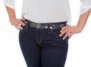 isABelt | No Show | No Bulk | Invisible | Women's Slimming Belt with Flat Locking Plastic Clasp, (1'' Wide, Color: Clear)