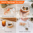 Tea Drops Instant Organic Pressed Teas - Large Herbal Tea Sampler Assortment Box - Dissolves in your Cup Eliminating the Need for Teabags and Sweetener Packets - Loose Leaf Tea without the Fuss