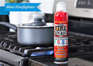 Mini Firefighter All Purpose Fire Extinguisher CLASSES ABCK Gasoline, Kitchen Grease Oil and Fats, Electric and Wood Fires For Home Apartment Office Boat RV Camping