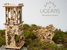 UGEARS Archballista-Tower Mechanical 3D Model, Wooden Brainteaser for Adults and Teens, Birthday Gift