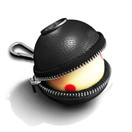 Ballsak Pro - Silver/Black - Clip-on Cue Ball Case, Cue Ball Bag for Attaching Cue Balls, Pool Balls, Billiard Balls, Training Balls to Your Cue Stick Bag EXTRA STRONG STRAP DESIGN!