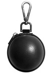 Ballsak Pro - Silver/Black - Clip-on Cue Ball Case, Cue Ball Bag for Attaching Cue Balls, Pool Balls, Billiard Balls, Training Balls to Your Cue Stick Bag EXTRA STRONG STRAP DESIGN!