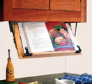 Clear Solutions Under Cabinet Mounted Cookbook Holder - Wood - Made in The USA