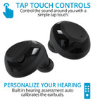 Nuheara IQbuds Boost Intelligent Wireless Earbuds Hearing Amplifiers - Bluetooth, Must Be Used with App for iOS, Android