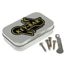 KeyBar | Everyday Carry Compact Key Holder Multi-Tool and Keychain Organizer with Pocket Clip (Holds up to 12 Key) Stonewashed Aluminum