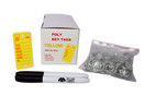 Poly Key Tag, Yellow, 250 per Box with Rings and Pens