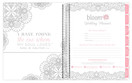 Bloom Daily Planners Undated Wedding Planner - Hard Cover Wedding Day Planner & Organizer - 9" x 11" - Silver Foil