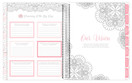 Bloom Daily Planners Undated Wedding Planner - Hard Cover Wedding Day Planner & Organizer - 9" x 11" - Silver Foil