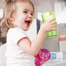 Reflo 360 Rotating Spoutless Training Cup for Baby, Kids and Toddlers - 4 Pack (Green, Blue, Clear, Red-Violet) Reflo 360 Rotating Spoutless Training Cup for Baby, Kids and Toddlers - 4 Pack (Green, Blue, Clear, Red-Violet)