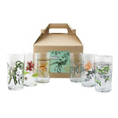 Fishs Eddy Floral Italian Wine Glasses Gift Box, Set of 6