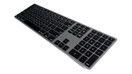 Newly Released Matias Backlit Wireless Aluminum Keyboard  Space Gray