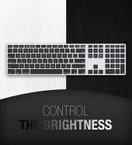 Newly Released! Matias Backlit Wireless Aluminum Keyboard  Silver/Black