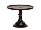 Mosser Glass Black Rasperry Pedestal Glass Cake Stand Cake Plate - 9 Inches