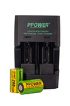 6X PPOWER 3V Real Capacity 200 mAh CR2 15270 15266 Rechargeable LiFePO4 Batteries + 1X Rapid