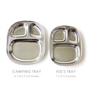 ECOlunchbox Kid's Tray - Divided Stainless Steel Tray