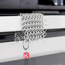 Knapp Made CM Scrubber 4" Chainmail Scrubber - For Cast Iron, Stainless Steel, Hard Anodized Cookware and Other Pots & Pans