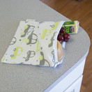 Woombie B-Green Snack Bags - Little Cars Green/Gray - FDA Approved, BPA/PVC Free