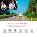 VIOFO A129 Duo IR Dual Dash Cam Taxi Front and Interior Camera Infrared Night Vision Full HD 1080P Wi-Fi STARVIS IMX291 Sensors, Buffered Parking Mode, Motion Detection, G-Sensor