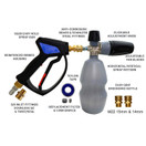 MTM Hydro Professional Premium 28 Special Spray Gun and Foam Cannon Kit with Stainless and Brass Fittings