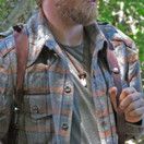 The Bushcraft | Fire Starter Necklace MADE IN USA | Lifetime Guara...dant | Rich Cowhide Leather | Tied with Classic Mountaineering Knots