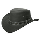    Conner Hats Down Under Leather Hat