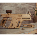 Wood Trick Assault Rifle Gun Wooden Model - Toy Gun, Guns for Kids - 3D Wooden Puzzle Mechanical Model to Build, Assembly Model, Brain Teaser for Adults and Kids