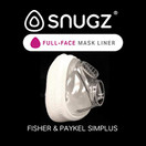 Snugz Mask Liners: Machine Washable, Full Face CPAP Masks, One-Size-Fits-Most, Pack of 2