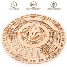 Wood Trick Mayan Wall Calendar Wooden Mechanical Model Kit - 16.1â - 3D Wooden Puzzle, Assembly Constructor, Brain Teaser for Adults and Kids - Aztec Calendar