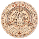 Wood Trick Mayan Wall Calendar Wooden Mechanical Model Kit - 16.1â - 3D Wooden Puzzle, Assembly Constructor, Brain Teaser for Adults and Kids - Aztec Calendar