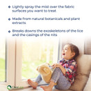 ClearLice Lice Spray for Furniture - Natural Household Lice Treatment to Keep Your House Lice Free - Works on beds, Sofas, car Seats, Carpet and More - Soft Peppermint Scent - 8 Oz