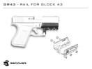 Recover Tactical GR43 Picatinny Rail for The Glock 43, 43X, 48