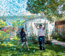 Baby Gender Reveal Confetti Launcher Cannon 4-Pack - Biodegradable Confetti (2 Pink and 2 Blue)