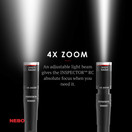 Rechargeable Pen Light Flashlight 360-Lumens: NEBO Inspector Rechargeable Flashlights features FLEX Power, meaning it can be operated by the included rechargeable battery or by 2x AAA batteries