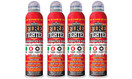 Mini Firefighter MFF04 Multi Purpose 4-in-1 Fire Extinguisher Eliminator for Gasoline, Kitchen Grease, Oil, Electric and Wood Fires. Home Safety (4 Pack)