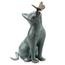 Curiosity Garden Sculpture - Cat and Butterfly