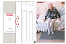 Smart Caregiver Cordless Floor Mat Pressure Pad with Economy Cordless Alarm (No Alarm in Patient's Room), Gray, 24â x 48â