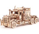 Wood Trick Big Rig Mechanical Toy Truck - 14x6â - Powerful Rubber Band Motor - Realistic Semi Truck Wooden Model Kit for Adults and Kids - 3D Wooden Puzzle