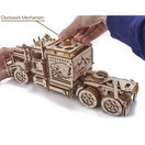 Wood Trick Big Rig Mechanical Toy Truck - 14x6â - Powerful Rubber Band Motor - Realistic Semi Truck Wooden Model Kit for Adults and Kids - 3D Wooden Puzzle