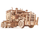 Wood Trick Big Rig Mechanical Toy Truck - 14x6â - Powerful Rubber Band Motor - Realistic Semi Truck Wooden Model Kit for Adults and Kids - 3D Wooden Puzzle