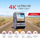 VIOFO A129 Pro 4K Dash Cam 3840x2160P Ultra HD 4K Dash Camera Sony 8MP Sensor GPS Wi-Fi, Buffered Parking Mode, G-Sensor, Motion Detection, WDR, Loop Recording