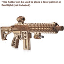 Wood Trick Assault Rifle Gun Model Kit for Adults and Kids - with Telescoping Butt, Fuse, Sight and Clip for 12 Rounds - Very Detailed Construction - 23x8â - 3D Wooden Puzzle - 14+