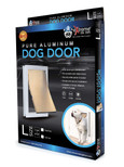 Extreme Performance Locking Rugged Aluminum Dog Doors for Exterior Door - Dual Flap Large