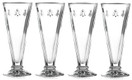 La Rochere Set of 4 Bee Design Glass Champagne Flutes