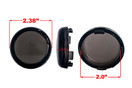 Set of (4) OZ-USA Smoke Turn Signal Lens Harley Deuce-Style Snap On Street Glide FLHX Replacement lens for OEM #68973-00