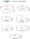 LongShot Golf Impact Labels - 125 Woods 125 Irons