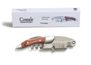 Prestige By Coutale Sommelier - The French Patented Spring-Loaded Double Lever Waiters Corkscrew and Wine Bottle Opener (Rosewood)